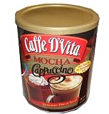 Café D'Vita Mocha Cappuccino Hot or Cold Cappuccino Mix 64 Oz