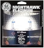 GE NIGHTHAWK H7-55NHP/BP2 Platinum Replacement Bulb, Pack of 2