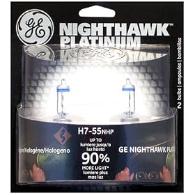 GE NIGHTHAWK H7-55NHP/BP2 Platinum Replacement Bulb, Pack of 2