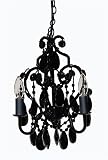La Petite Femme 3 Bulb Mini-Chandelier - Black