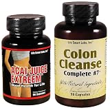 HIGH Potency ACAI JUICE EXTREEM AND COLON CLEANSE COMPLETE #7 COMBO : Two Products ~ ACAI JUICE EXTREEM &...