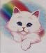 Cat and Rainbow Adult T-Shirt