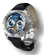 Perigaum Mens Stainless w/ Blue Dial Transatlantic Watch