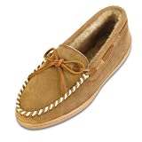 Sheepskin Hardsole Moccasin in Golden Tan