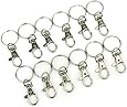 AllOff 12 x Lobster Clasps Swivel Trigger Clips Snap Hooks Bag Key Ring Charms Findings
