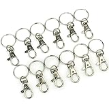 AllOff 12 x Lobster Clasps Swivel Trigger Clips Snap Hooks Bag Key Ring Charms Findings