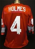 Santonio Holmes Autographed/Hand Signed Red Custom Jersey ~ Ohio State Buckeyes and Pittsburgh Stee