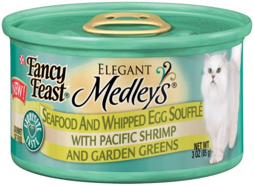 Fancy Feast Elegant Medleys Seafood And Whipped Egg Souffle, 3-Ounce Cans (Pack of 24)
