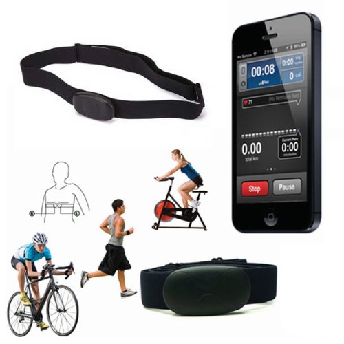 Stylish Bluetooth 4 0 Wireless Heart Rate Monitor Belt Black bchrtbdgcvfd