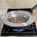 Stainless-Steel Universal Lid with Glass Insert
