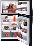 Review GE  / GE 21.7 Cubic Foot Black On Black Top Freezer Refrigerator