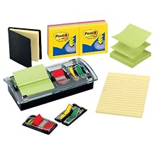 Post-it Pop-up Notes and Flag Dispenser Starter Kit, Assorted Colors and Sizes