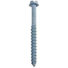 Wej-It Stalgard Coated Coated Carbon Steel Hex Washer Head Drive, Concrete Screw, USA Made, 3/16" Diameter, 2-1/4" Length, Pack of (100)