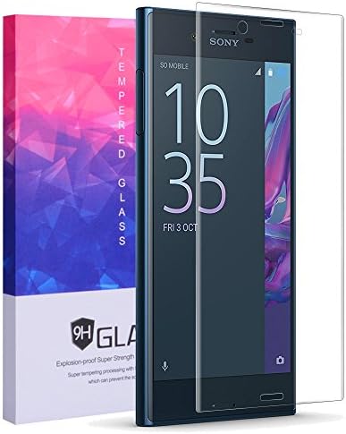 Sony Xperia XZ Screen Protector, Qosea Full Coverage Ultra-thin 9H Hardness Crystal Clear Scratch Resistant Tempered Glass Screen Protector for Sony Xperia XZ Smartphone (Transparent)