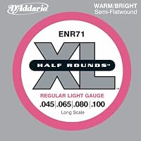 D'Addario ENR71 Half-Round Bass Guitar Strings, Light