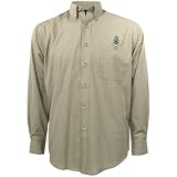 Antigua Colorado State Rams Khaki Matrix Long Sleeve Dress Shirt at Antigua
