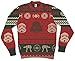 STAR WARS Darth Vader Stormtrooper Heads at-at Red Ugly Christmas Sweater (Adult Large)