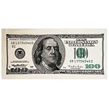 $100.00 One Hundred Dollar Bill Terry Velour Beach/Bath Towel
