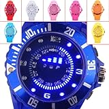 9 Colors New Unisex Fashion Blue Led Light Day Date Week Sport Digital Wrist Watch