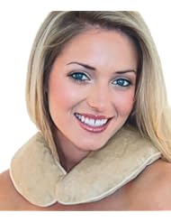 Health and Beauty: Soothera 61065 Furry Plush Neck Wrap, White Swan - Home Trends and Creations