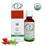 100 % Certified Organic Growing Rosehip Oil / Aceite Puro De Rosa Mosqueta 30 Ml. / 1 Fl.oz.heals Dry Skin, Fine Lines, Acne Scars, Eczema, Psoriasis, Dermatitis, Sun Damage & More