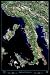 Satellite poster map of Italy & Switzerland from space print/photograph: 36