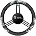 Fremont Die NFL Philadelphia Eagles Leather Steering Wheel Cover, Fits Most Steering Wheels, Black/Team Colors