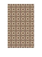 Huella deco Alfombra de Vinilo (Marrón/Beige)