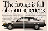1986 Honda Accord DX Hatchback Contradictions 2-Page Print Ad (20386)