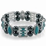 Magnetic Hematite Bracelet Turquoise / Black