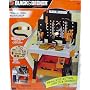 Black & Decker Jr Kids Power Workshop Workbench + Tools, 50+ Accessories and Toolbox Plus BONUS Light Up FLASH LIGHT!