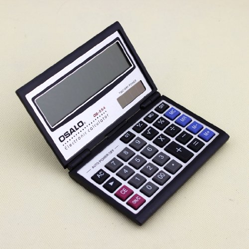 Osals Os-554 Metal Faceplate Electronic Calculator with Two Way Power(solar & Electronic),popular Mini Calculator