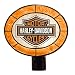Harley Davidson Art Glass Night Light, Orange
