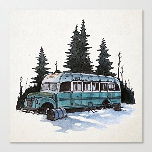 Into the Wild Art Canvas Print Wall Art for Home Decor 12 by 12 In