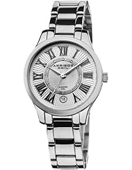 Akribos XXIV Womens AK570SS Lady Diamond Stainless Steel Diamond Bracelet Watch