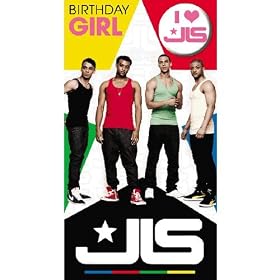 JLS Birthday Girl Card With Badge