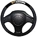 Fremont Die NHL Chicago Blackhawks Poly-Suede Steering Wheel Cover, Fits Most Standard Size Steering Wheels, Black/Team Colors