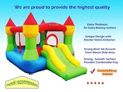 Bounceland Castle W/Hoop Inflatable Bounce House Bouncer