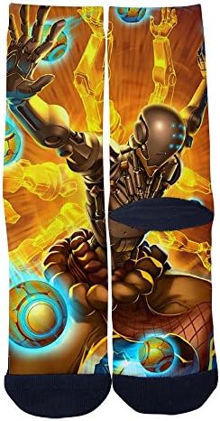 HansMo overwatch zenyatta Soft Casual Cartoon Custom Socks