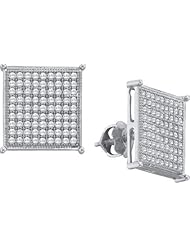 0.40CTW DIAMOND LADIES MICRO PAVE EARRINGS