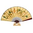 Handmade Folding Decorative Wall Fan With Stand - Chinese Dragon Design