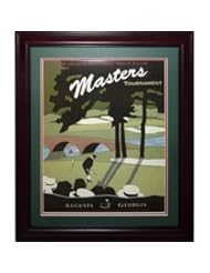 Masters Golf Tournament Deluxe Framed Course Poster