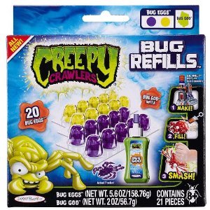 Creepy Crawlers Bug Refill - Purple and Yellow Bug Eggs with Green Bug Goo.