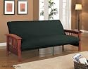 Wooden Arm Futon Frame - Cherry Brown Finish