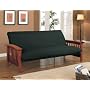 Wooden Arm Futon Frame - Cherry Brown Finish