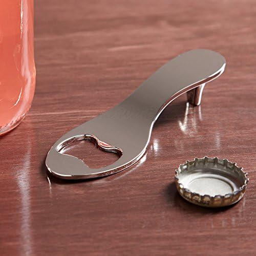 Green Ace High Heel Bottle Opener in Gift Box, 4" Nickel Plated, Free Engraving!