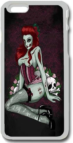 iPhone 6 Case, Scratch Resistant Apple iPhone 6 Case 4.7 Slim Fit Halloween Zombie Pin Up Snap On Hard Back Case Cover Perfect Fit Case for iPhone 6 (4.7) Clear Bumper