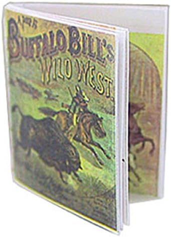 Dollhouse Miniature Buffalo Bill Readable Book