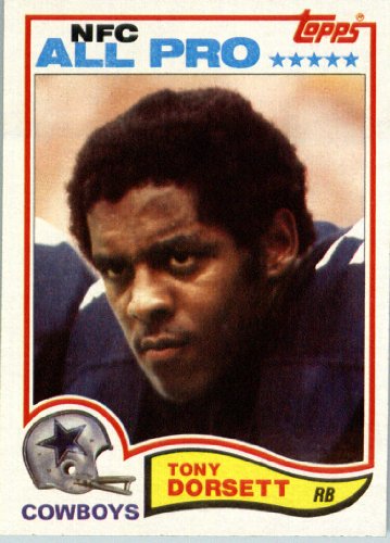 1982 Topps # 311 Tony Dorsett Dallas Cowboys Football Card - In Protective Screwdown Display Case!