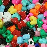 288 Butterfly Beads - Multi-Color Opaque